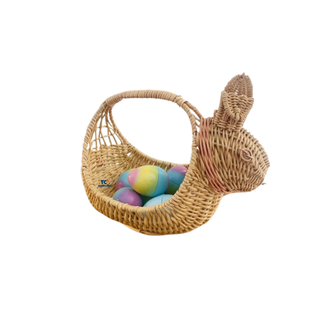 2024 New Design Hollow Rattan Wicker Tray Handmade Household Use Service Tray Towel Tray Woven Basket