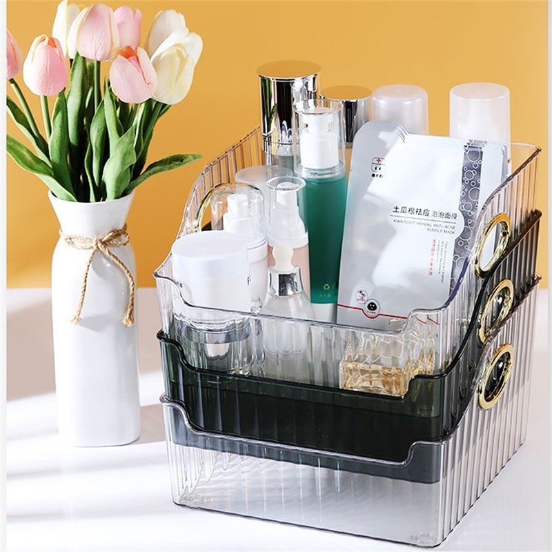 Choice Fun Home Portable Book Box Plastic Acrylic makeup organizer Storage Containers For Sale