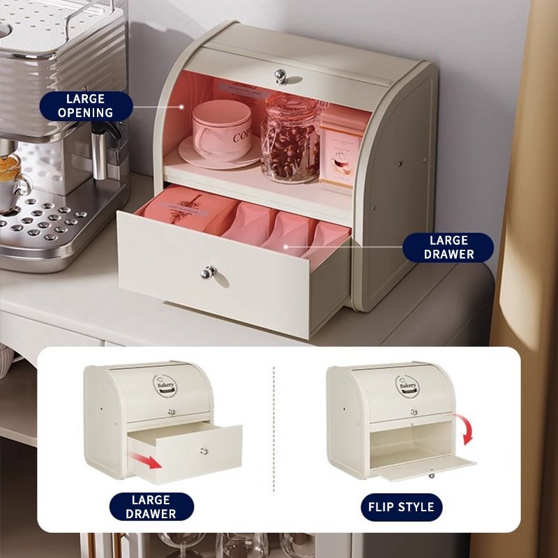 Waterproof Dustproof Large Capacity Cosmetic Makeup metal organizer Box Countertop Bedroom dresser multifunction Storage Shelf