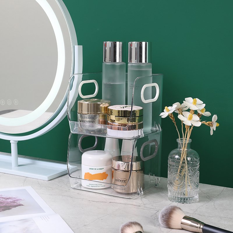 Hot Sale Plastic Transparent Makeup Organizer Portable Makeup Organizer Storage Box Stackable Storage Box