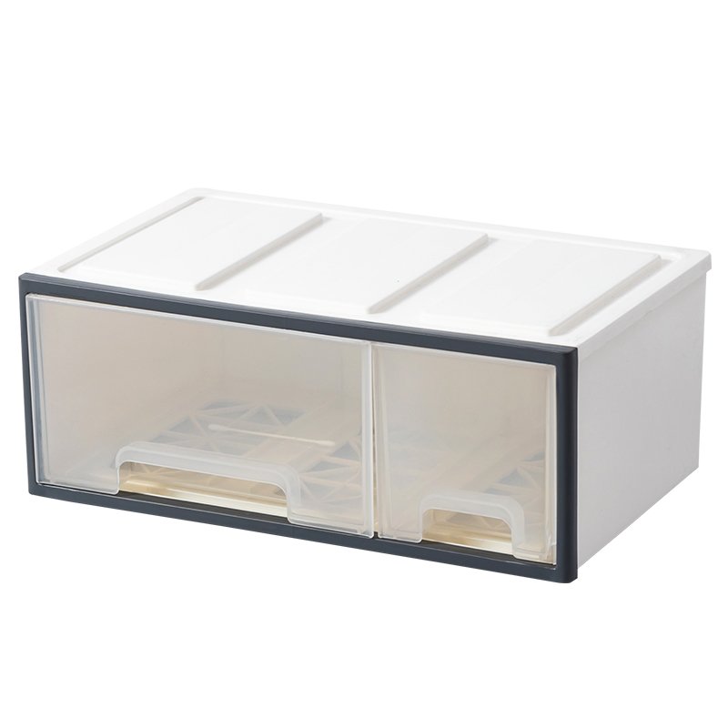 Multifunctional Plastic Stackable Desk Organizers with Drawers for Medicine, Pills, Cosmetic, Sundries