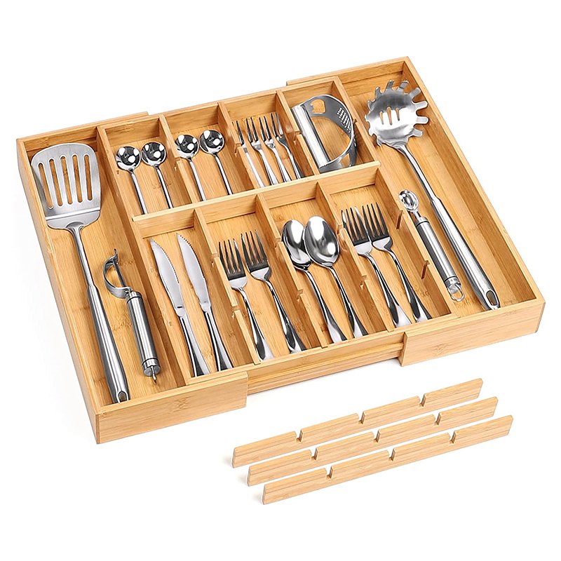 Wholesale Expandable Desk Drawer Organizer Adjustable Cutlery Tray Storage Bins for Desk Organizers and Accessories