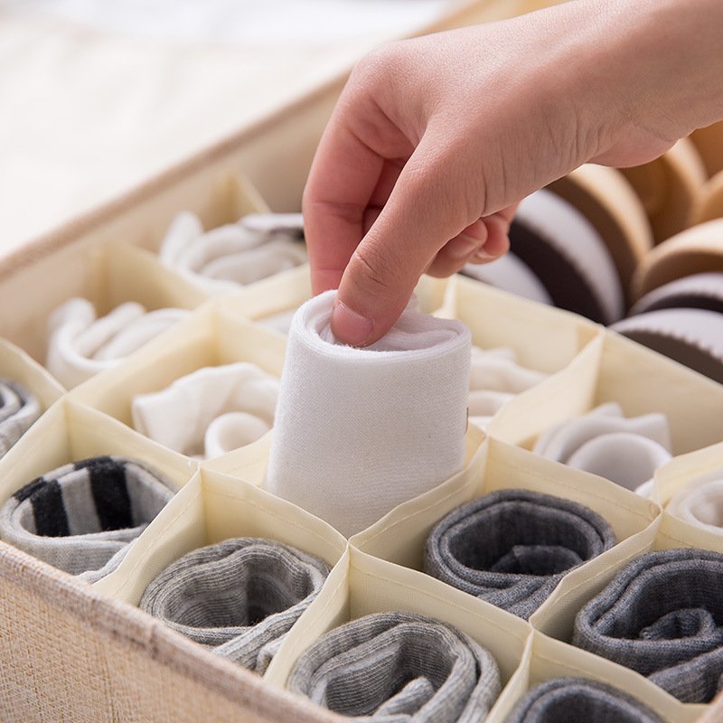 Closet Drawer Organizer for Clothes Socks Underpants and Underwear Folding small object storage box makeup desk Storage box