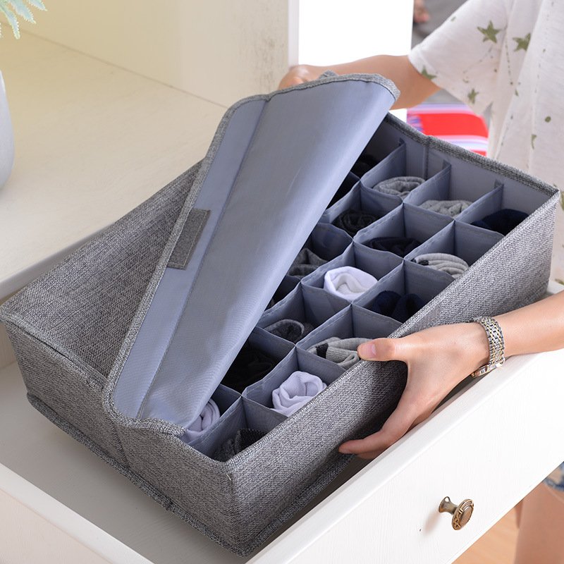 Closet Drawer Organizer for Clothes Socks Underpants and Underwear Folding small object storage box makeup desk Storage box