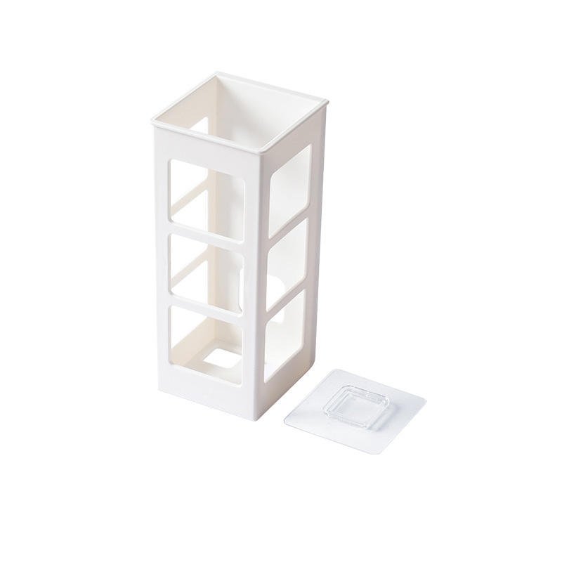 YXHT High quality Best sale bathroom white plastic shelf wall hanging free punching hair tools makeup storage box