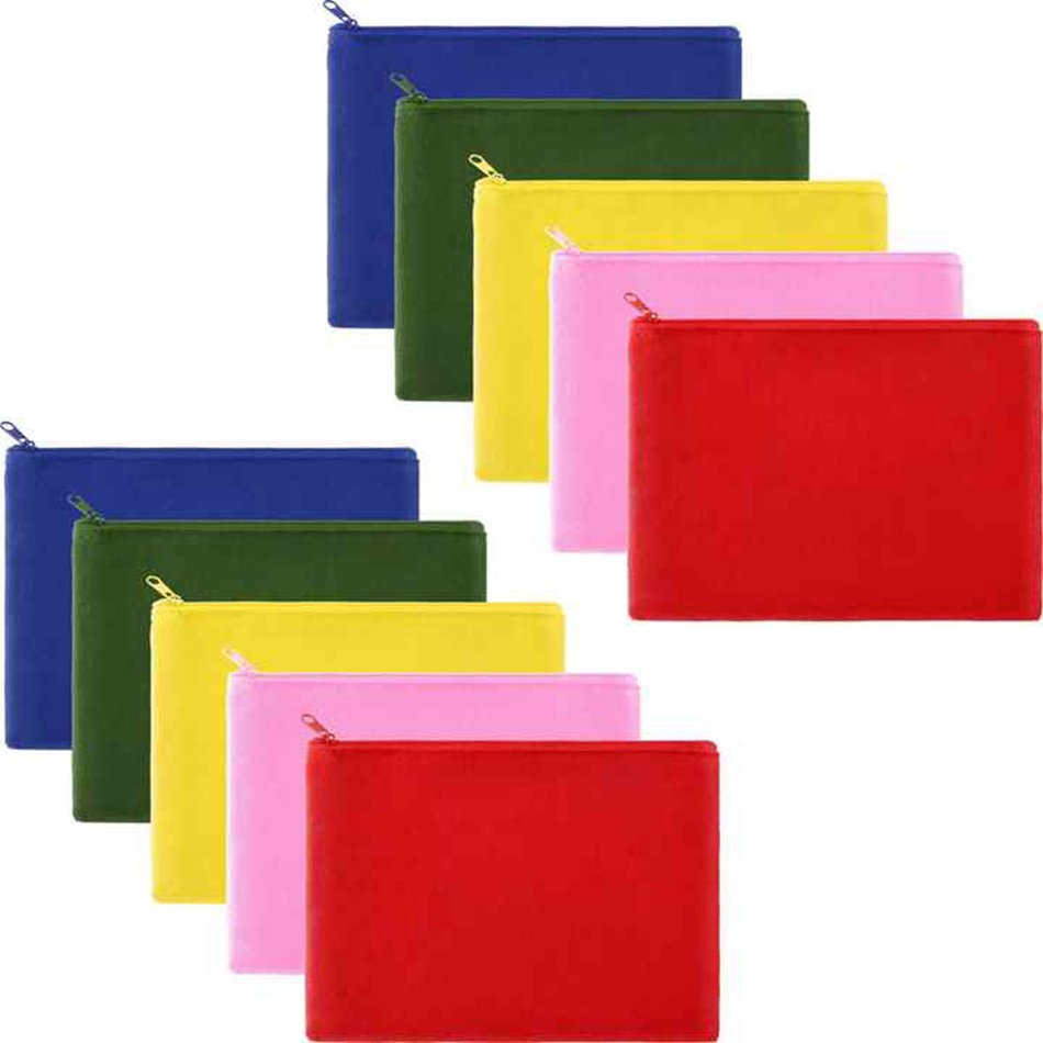 Wholesale Eco Blank Plain Customized Printed Logo Reusable Travel Cotton Canvas Makeup Bag For Women