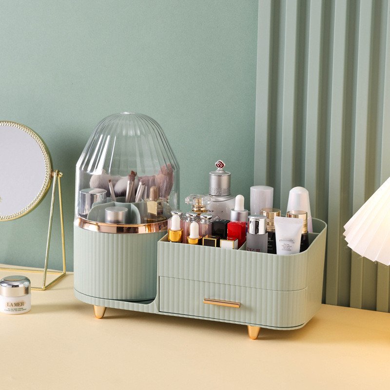 OWNSWING Makeup Storage Box With Drawers Make up Cosmetic Storage Desktop Organizer Fashion Big Capacity For Cosmetics