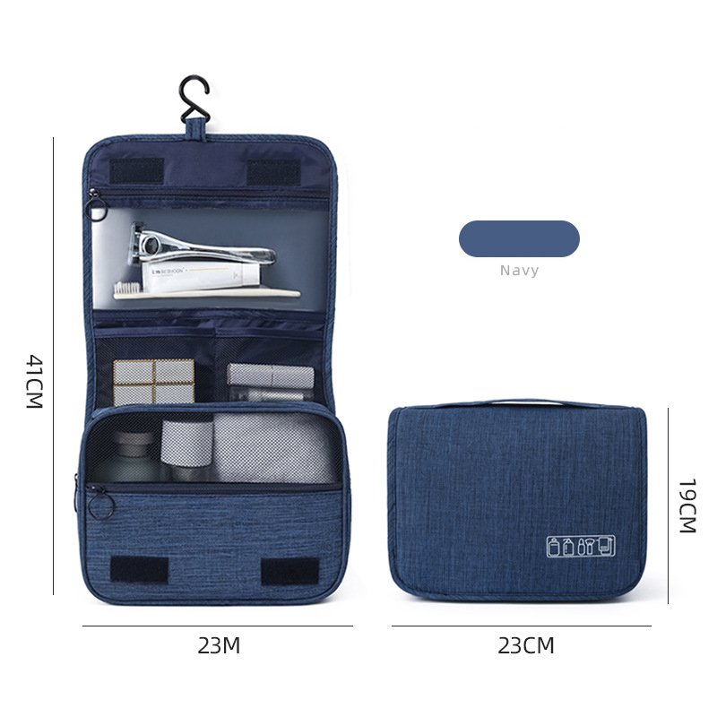 Grey Makeup Bag Large Capacity Travel Portable Multi-Functional Storage Dry And Wet Separation Toiletry Bag