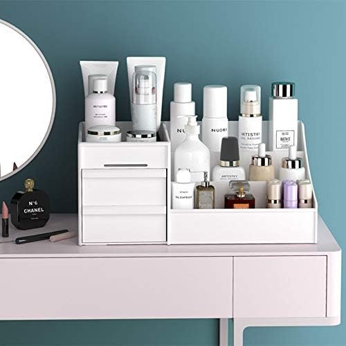 Large Capacity Makeup Organizer Drawer Desktop Dresser Cosmetic Storage Box for Skincare Brush Lipstick Nail Polish Container