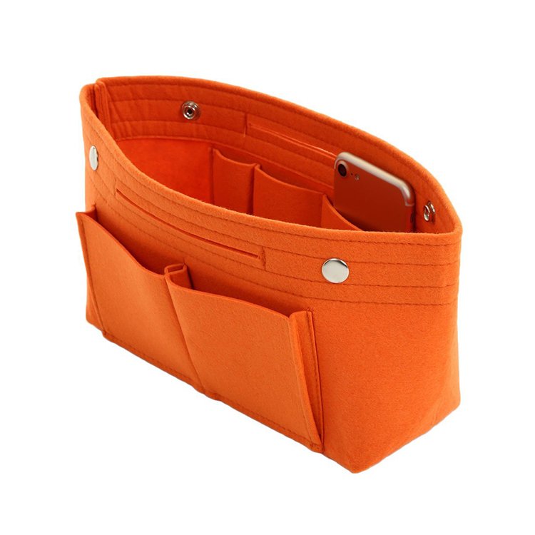 Felt Purse Tote Organizer Insert Multi-Pocket Handbag for cosmetic makeup bag