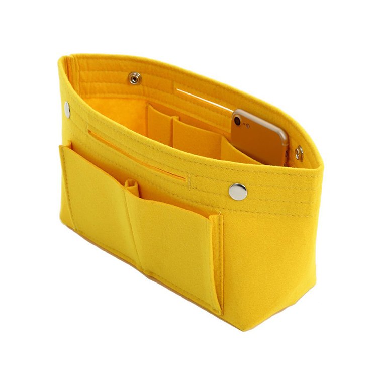 Felt Purse Tote Organizer Insert Multi-Pocket Handbag for cosmetic makeup bag