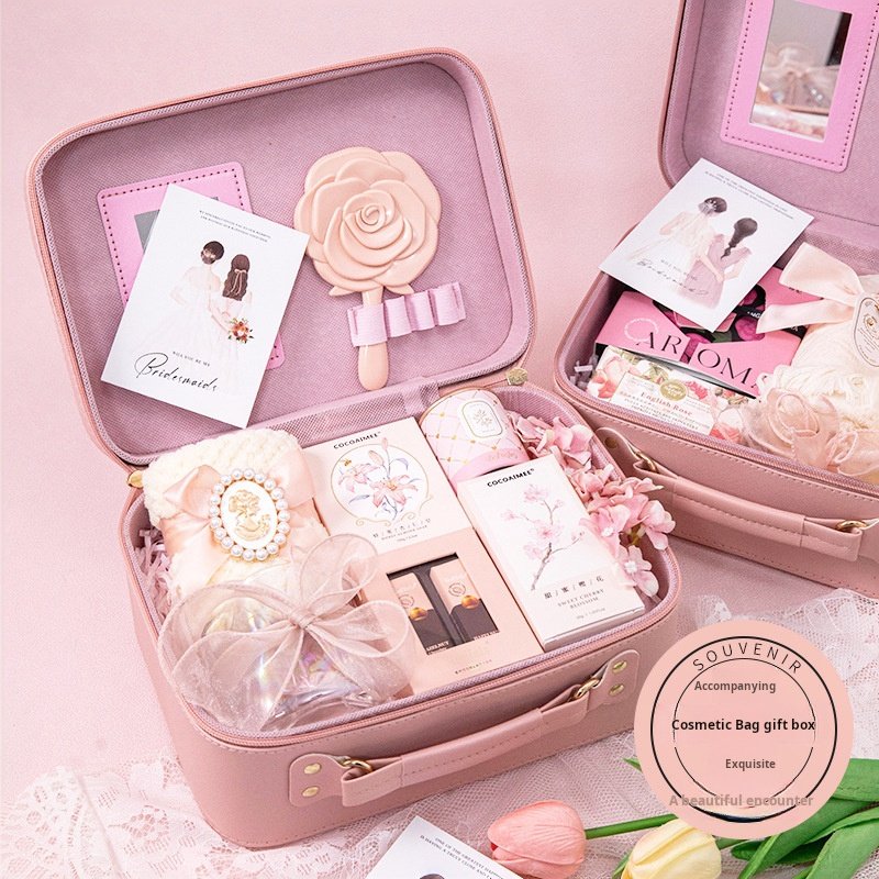High-Grade Light Luxury Handheld Makeup Bag Practical Christmas Birthday Teacher's Day Bridesmaid Return Companion Gift