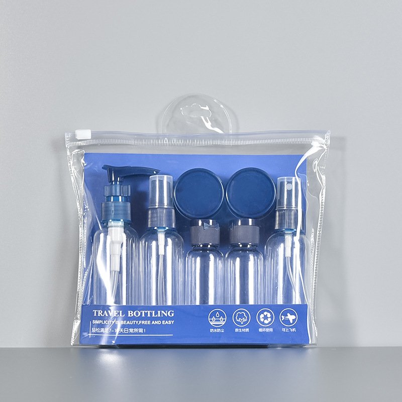 Travel Dispenser Set Clear Cosmetics Plastic Emulsion Bottle Portable Cream Bottle spray empty travel cosmetic bottles