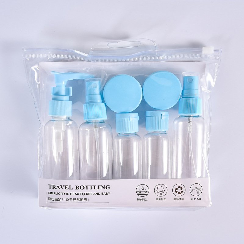 Travel Dispenser Set Clear Cosmetics Plastic Emulsion Bottle Portable Cream Bottle spray empty travel cosmetic bottles