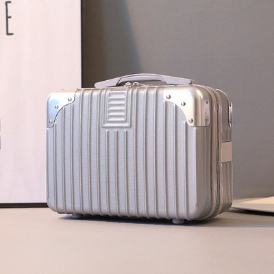 Wholesale new portable mini suitcase women 14 inch cosmetic case light portable travel Makeup case