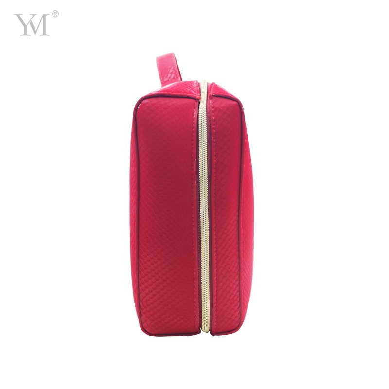 Wholesale PU luxury cosmetic makeup bag travel organ skincare pouch organizer
