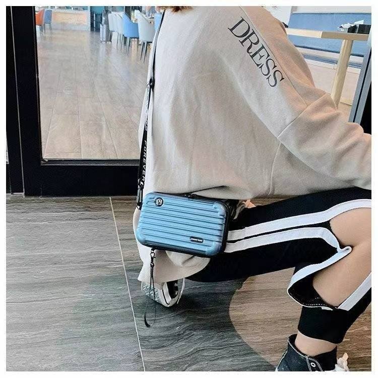 Multi-functional Mini PC Makeup Bag Drop Glue Logo Pattern Printing Toiletry Bag Single Shoulder Crossbody Bag Manufacturer