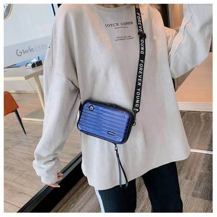Multi-functional Mini PC Makeup Bag Drop Glue Logo Pattern Printing Toiletry Bag Single Shoulder Crossbody Bag Manufacturer