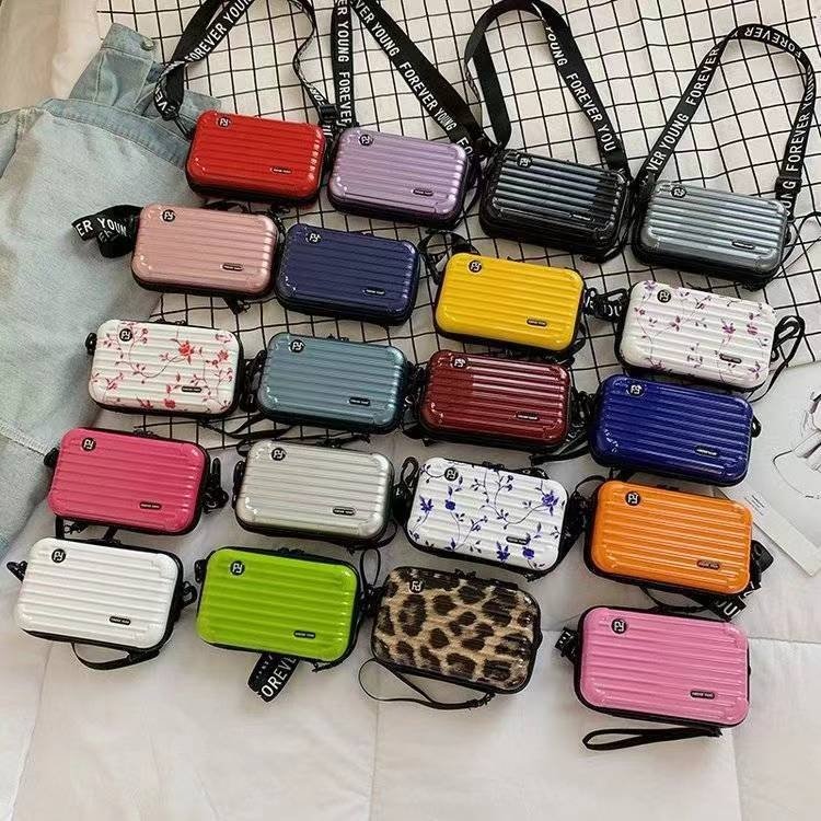 Multi-functional Mini PC Makeup Bag Drop Glue Logo Pattern Printing Toiletry Bag Single Shoulder Crossbody Bag Manufacturer