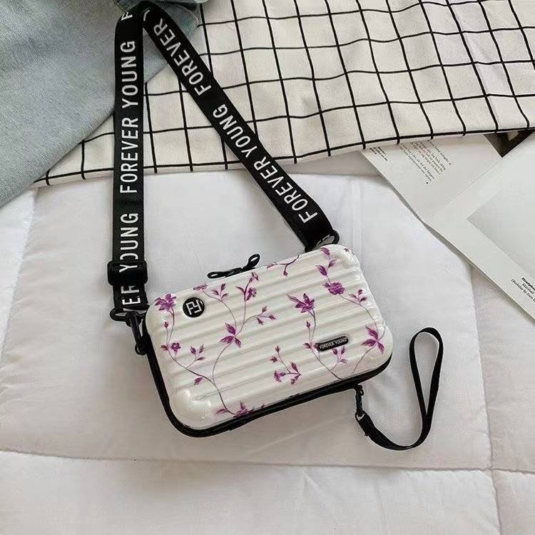 Multi-functional Mini PC Makeup Bag Drop Glue Logo Pattern Printing Toiletry Bag Single Shoulder Crossbody Bag Manufacturer