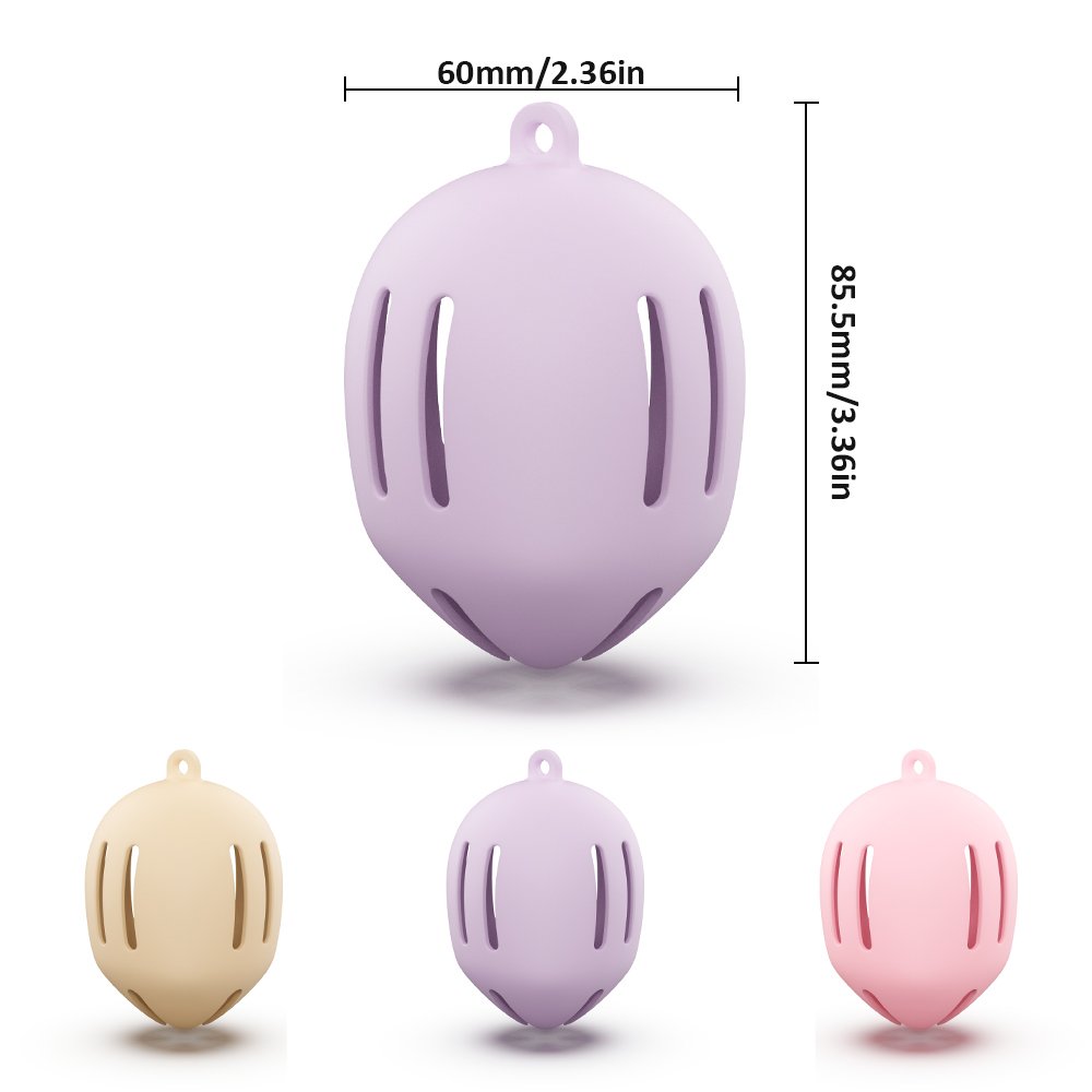 Factory Custom BPA Free Powder Puff Soft Cosmetic Egg Storage Box Silicone Makeup Sponge Holder Organizers