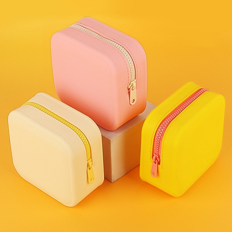 Wholesale Make Up Silicon Cosmetic Bag Organizer Make Up Brush Organizer Bag Case with zipper