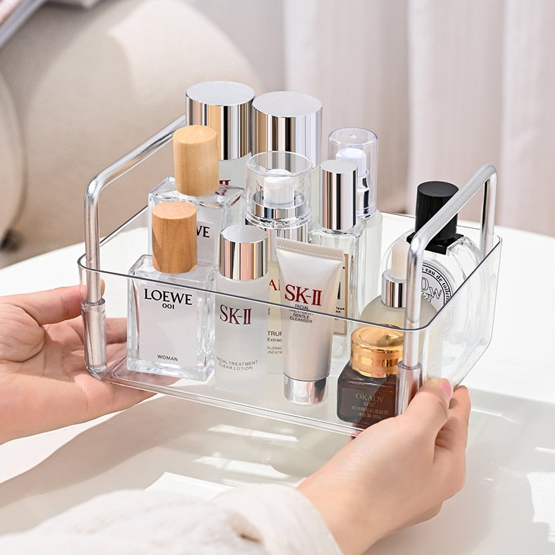 Bathroom Skincare Vanity Perfume Organizer Box Stackable Makeup Drawers Organizer