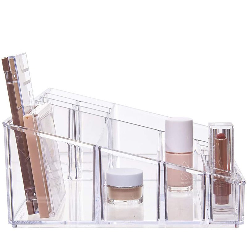 Transparent Acrylic Cosmetic Organizer Box Storage Makeup with Lids for Home Storage & Organization