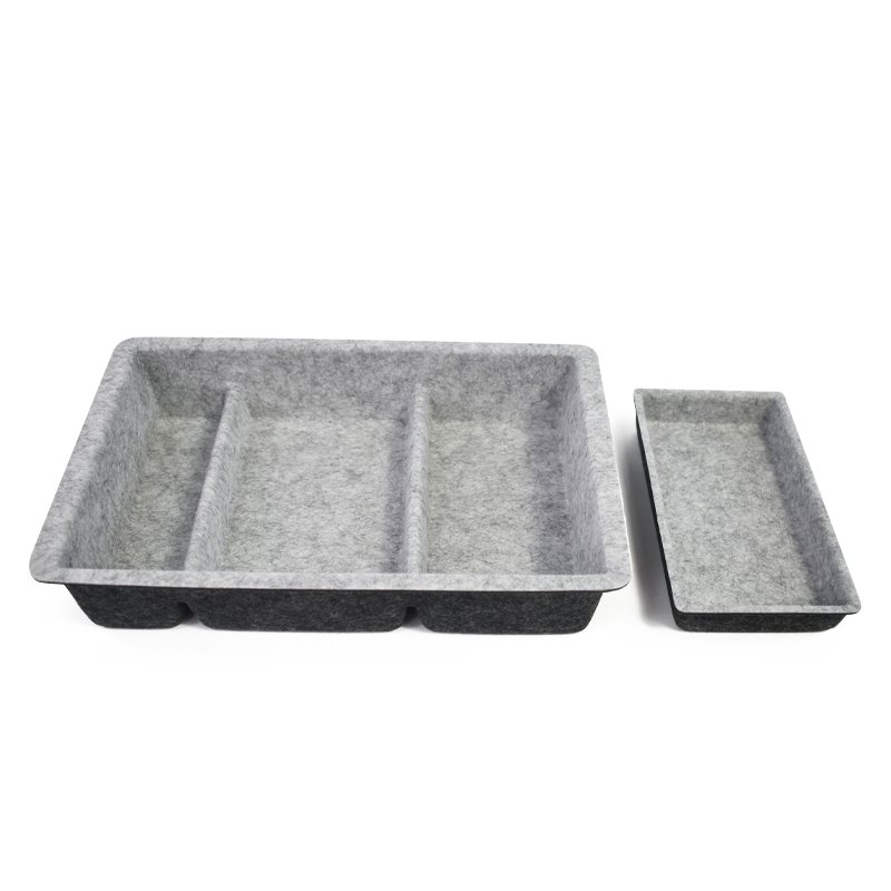 Desk Organizer Multi-Use Felt Drawer Organizers Tray for Office Drawer Makeup Organizer