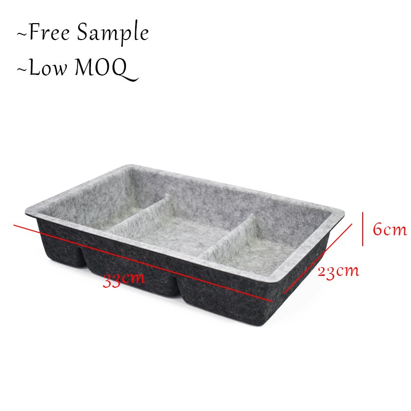 Desk Organizer Multi-Use Felt Drawer Organizers Tray for Office Drawer Makeup Organizer