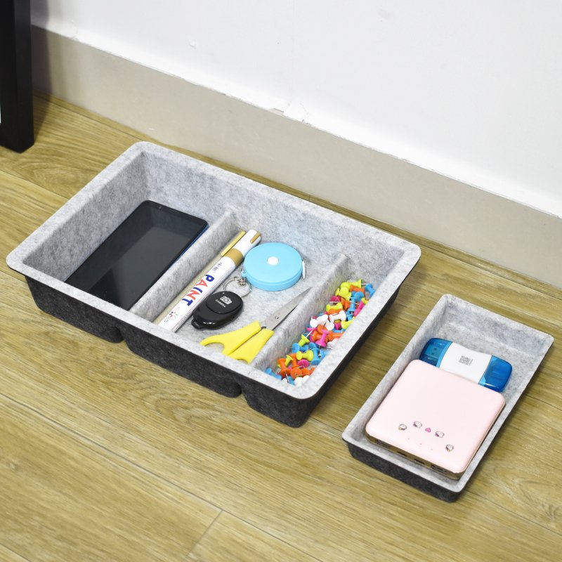 Desk Organizer Multi-Use Felt Drawer Organizers Tray for Office Drawer Makeup Organizer