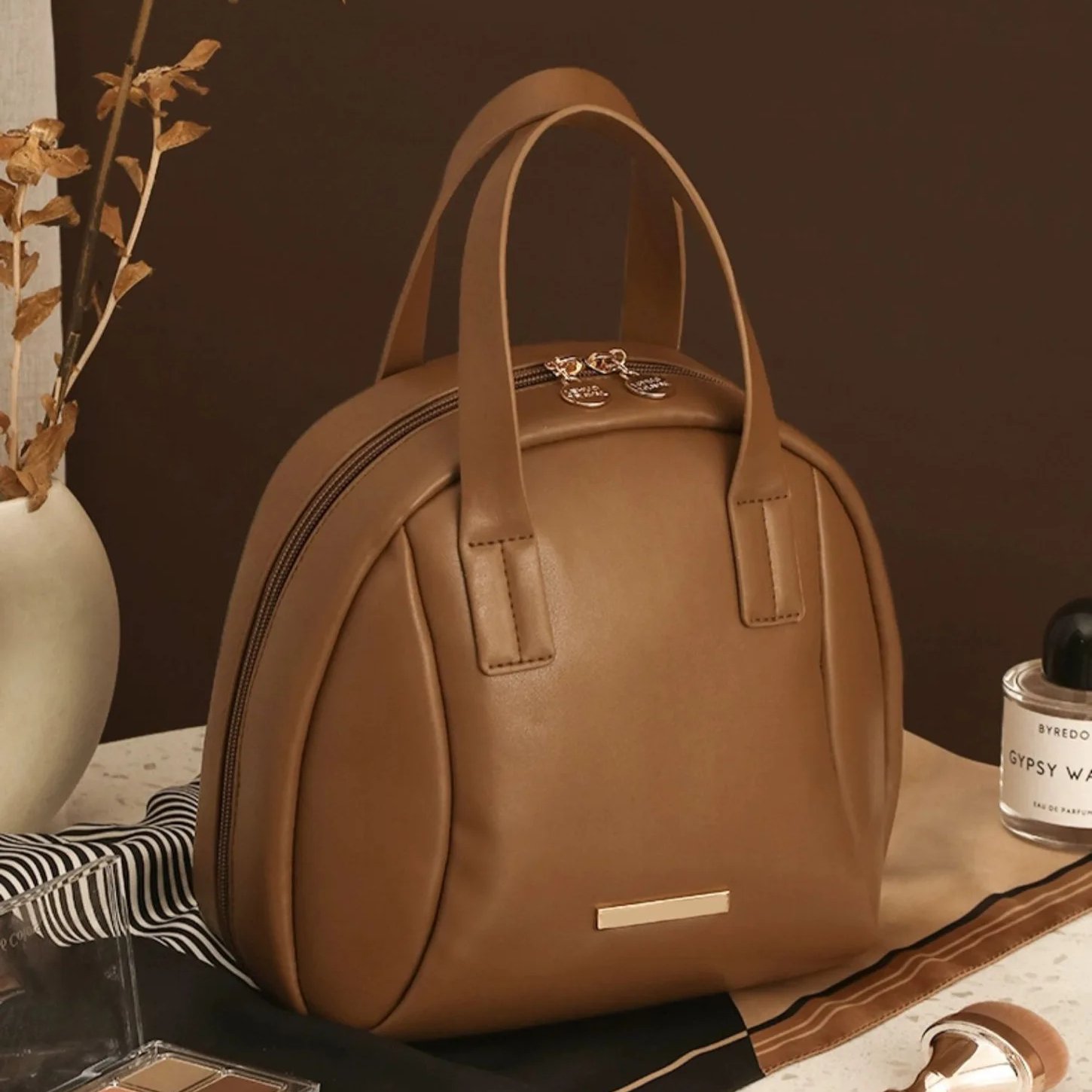 2024 New Ladies Makeup Bag With Large Capacity Portable Wash Makeup Pouches Brush Supplies Storage Organizer Travel Cosmetic Bag