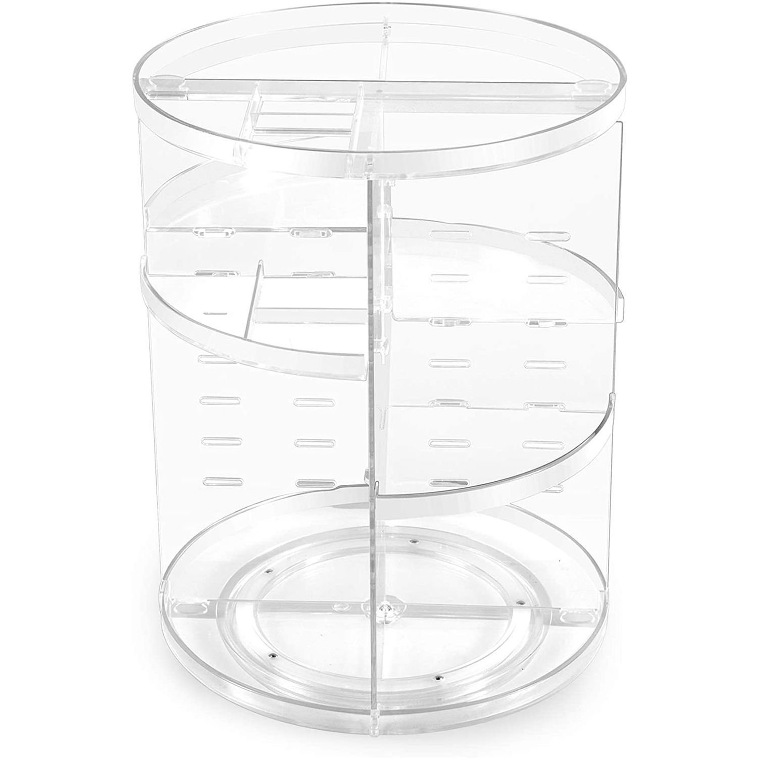 360 Rotating Cosmetic Storage Box Transparent Dormitory Desktop Acrylic Cosmetic Organisation Shelf Transparent Organizers