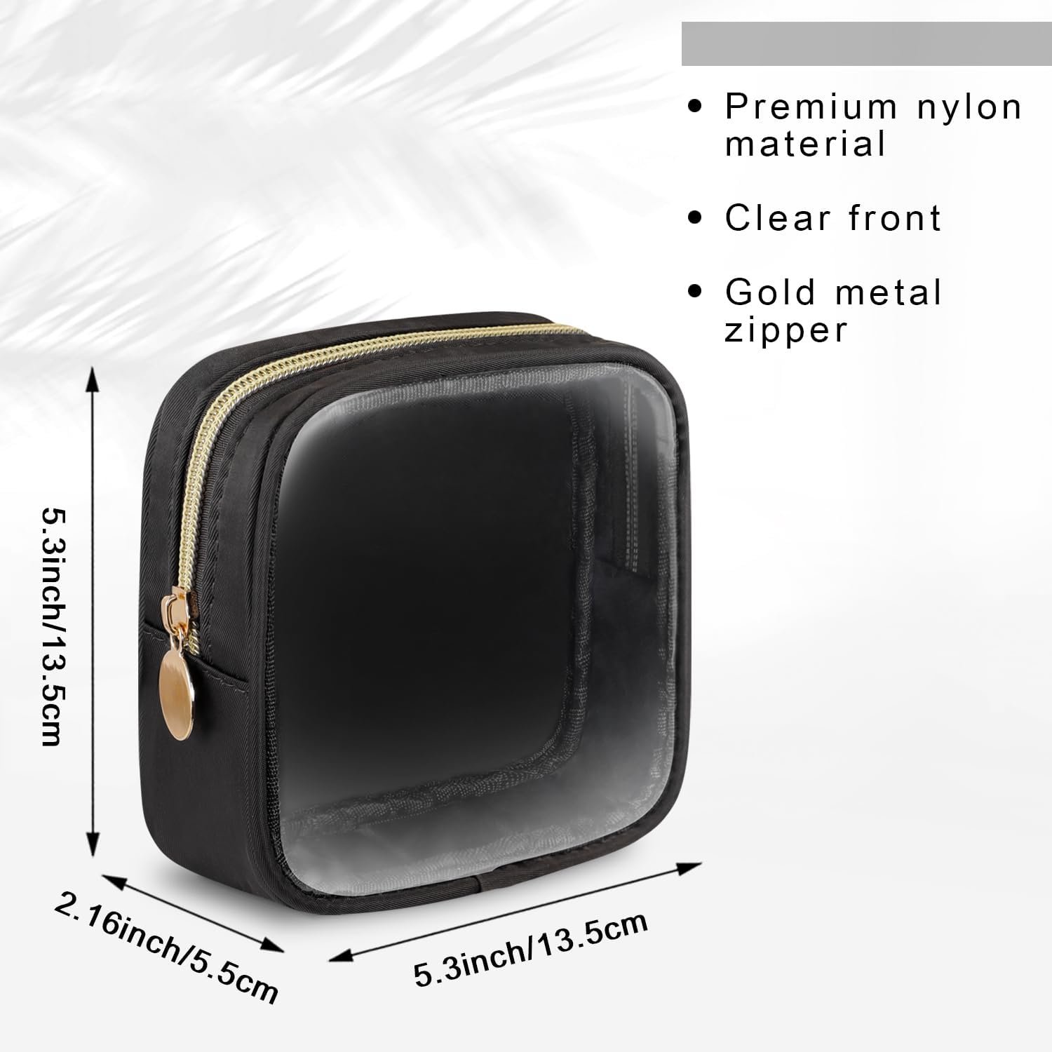 Clear Makeup Bag Mini Cosmetic Bag Small Toiletry Travel Bag Women Cute Zipper Pouches Essentials Purse Organizers