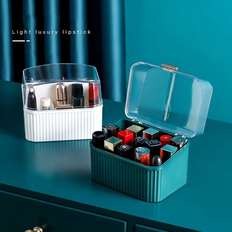 Factory 15 Display Stand Acrylic Makeup Cosmetic Organizer Display Clear Acrylic Lipstick Holder with Cover