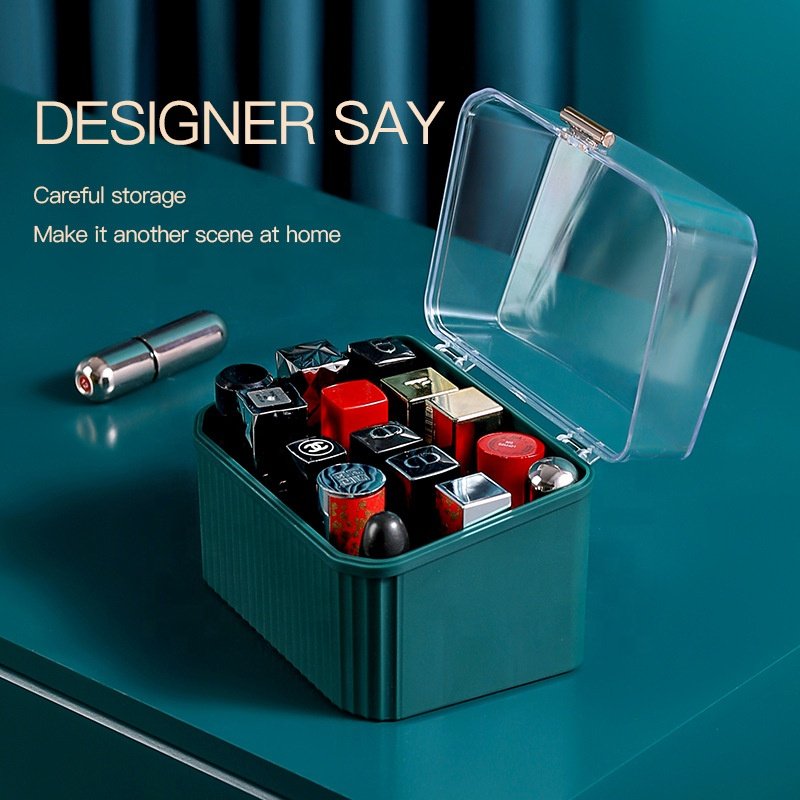 Factory 15 Display Stand Acrylic Makeup Cosmetic Organizer Display Clear Acrylic Lipstick Holder with Cover