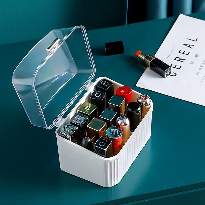 Factory 15 Display Stand Acrylic Makeup Cosmetic Organizer Display Clear Acrylic Lipstick Holder with Cover