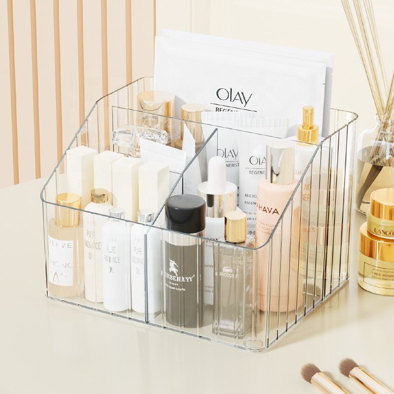 Dresser organizer beauty accessories Skincare Jewelry Lipsticks Cosmetic Container Desktops Clear Makeup Vanities Storage Boxes