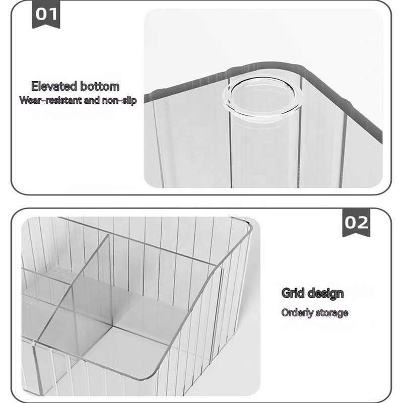 Dresser organizer beauty accessories Skincare Jewelry Lipsticks Cosmetic Container Desktops Clear Makeup Vanities Storage Boxes