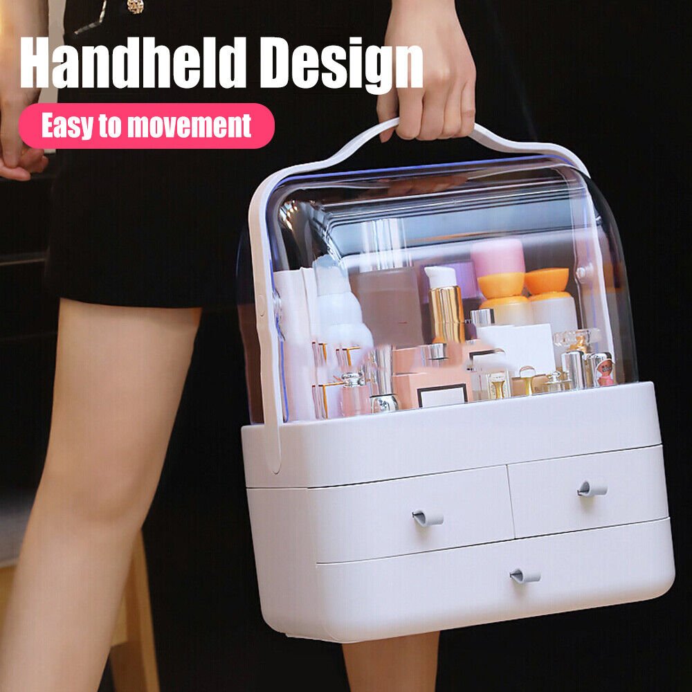 Factory wholesale Plastic Portable Large Drawers Cases Beauty Holder Cosmetic Jewelry Storage Box Makeup Organizer