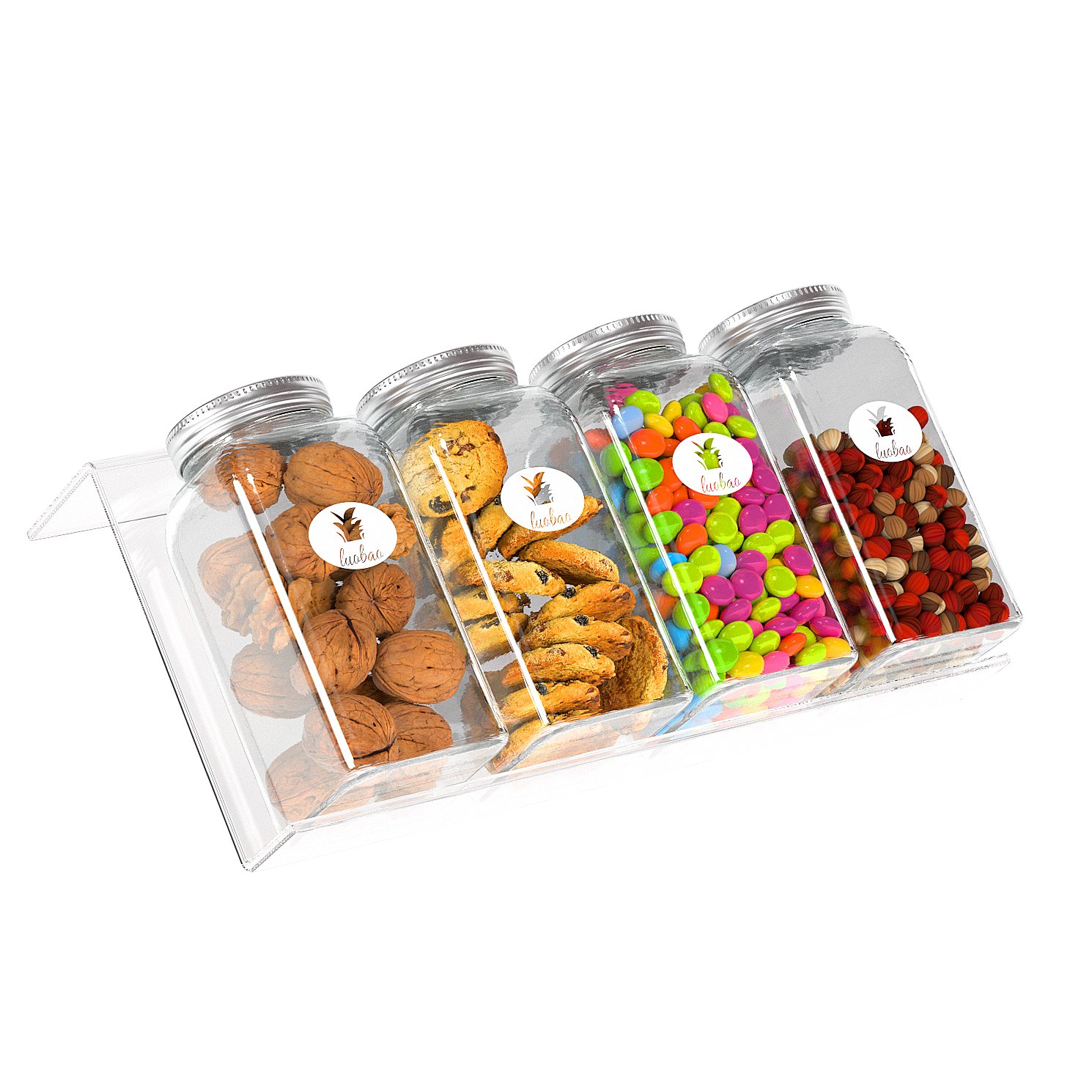 Acrylic Spice Drawer Organizer, Expandable Drawer Cabinet Spice Rack Storage Holders & Racks Kitchen Organizers Transparent