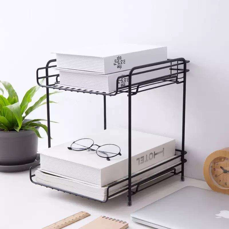 Multifunctional Space-Saving stackable minimalist desk kitchen home organizer storage