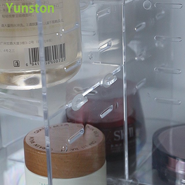 Cosmetic Storage Rack Household Multifunctional Desktop Transparent Box Makeup Box Storage Holders & Racks 360 Rotatable Shelves