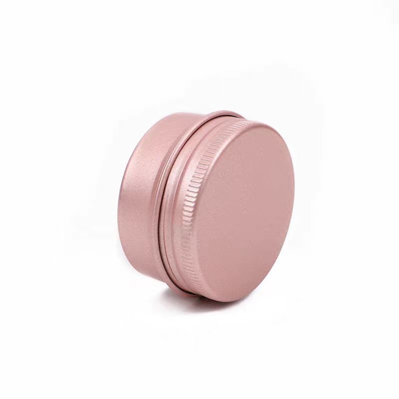 47*24mm rose gold 30ml 1oz aluminum jar food grade in stock with screw lid for cosmetic wax container tin can cream jar 30ml