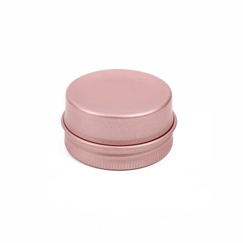 47*24mm rose gold 30ml 1oz aluminum jar food grade in stock with screw lid for cosmetic wax container tin can cream jar 30ml