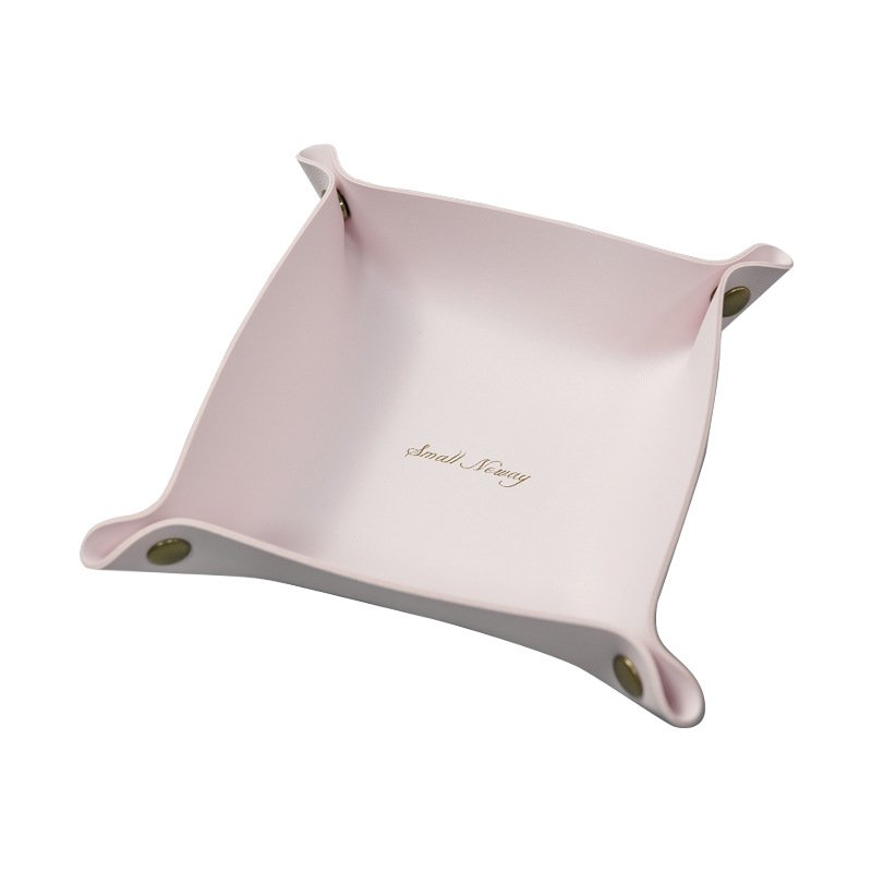 Tik Tok Hot Selling portable jewelry leather key makeup organizing box storage leather
