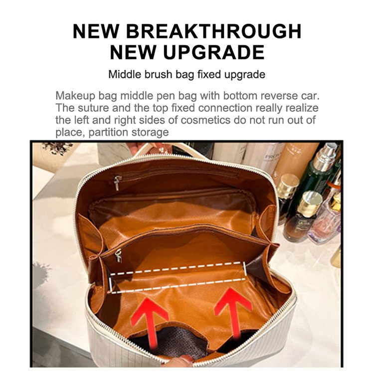 High appearance level cosmetic bag large capacity cosmetic storage bag portable storage organ bag