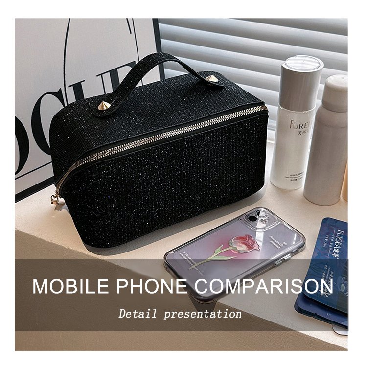 High appearance level cosmetic bag large capacity cosmetic storage bag portable storage organ bag