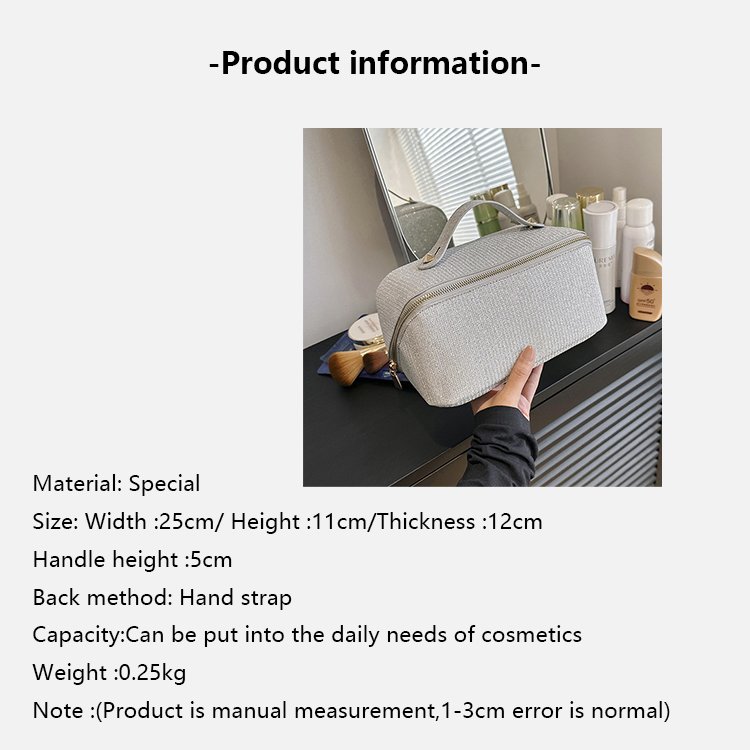 High appearance level cosmetic bag large capacity cosmetic storage bag portable storage organ bag