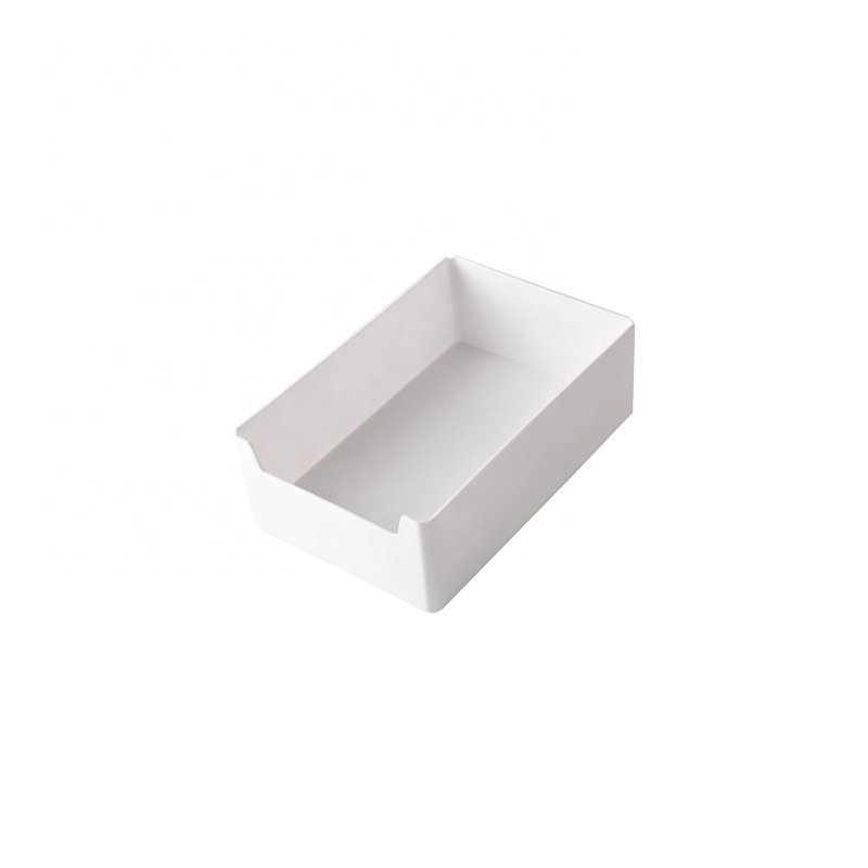 White Versatile Drawer Organize Storage Box Storage Sorting Box for Office Plastic Europe Office Organizer Flexible 1pcs/opp Bag